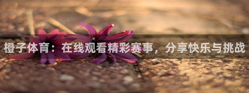 橙子体育：在线观看精彩赛事，分享快乐与挑战